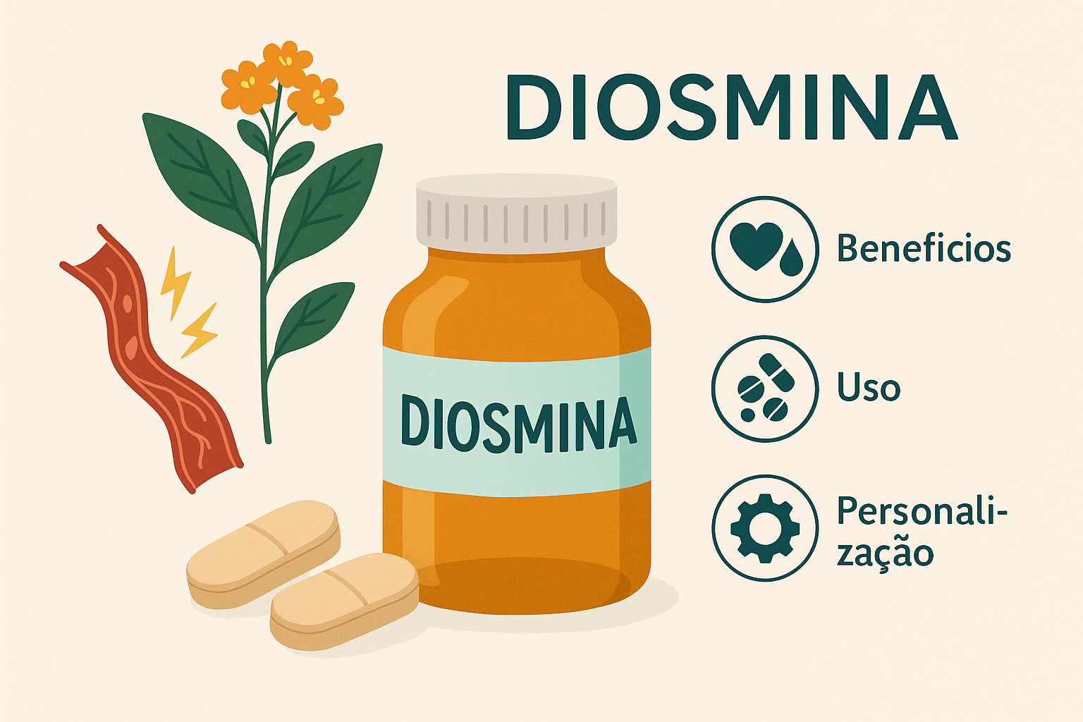 Diosmina para que serve: benefícios, uso e personalização na Biofase